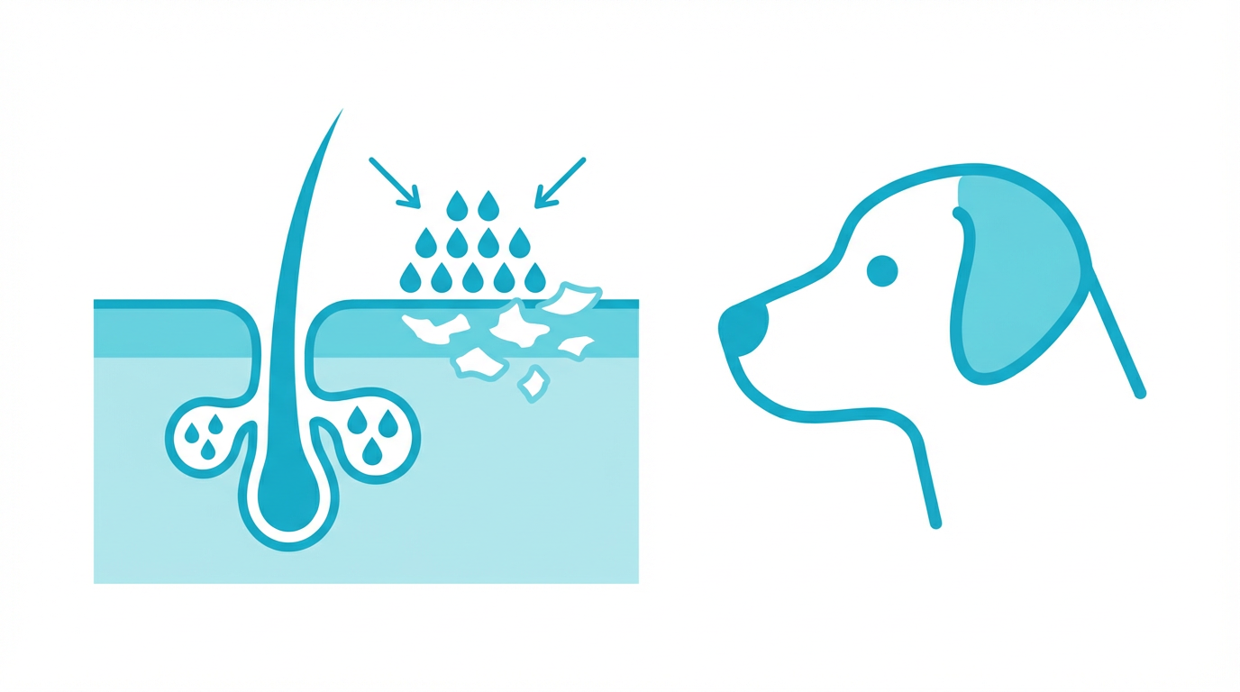 脂漏症の原因を示すイラスト