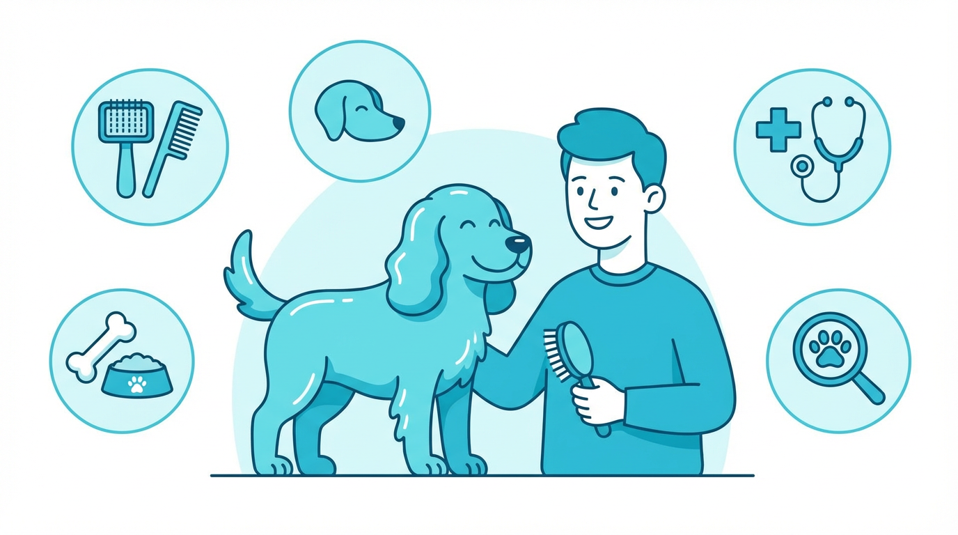 自宅でのケアと予防のイラスト