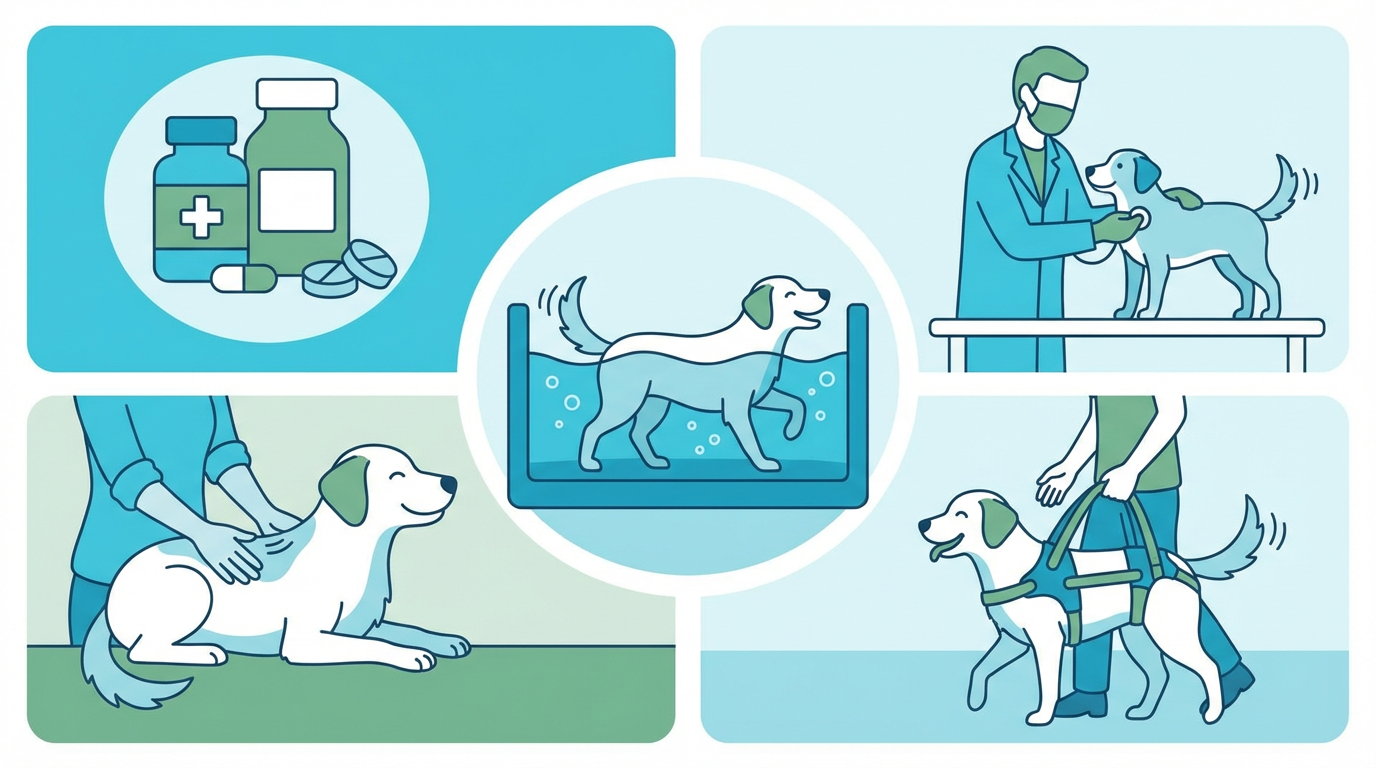 股関節形成不全の治療とケア方法のイラスト